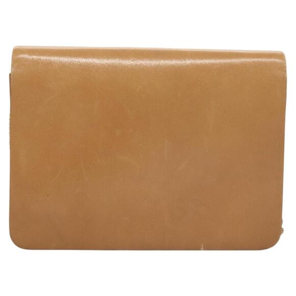 DIOR Chain Shoulder Bag Leather Beige Gold - Picture 3 of 12